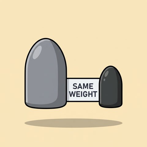 Tungsten bullet worm weights